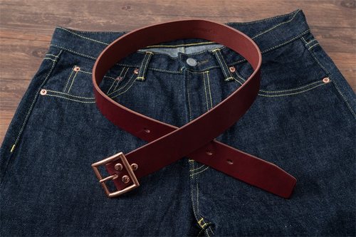 海觉hdk男士真皮打孔皮带