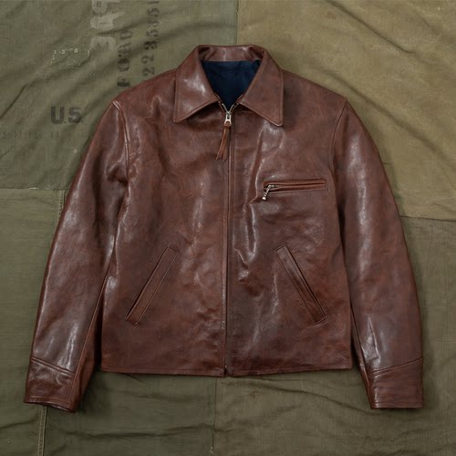 HDK(海觉）7号全植粒面无涂油蜡马皮  古董remake 纯正1930S