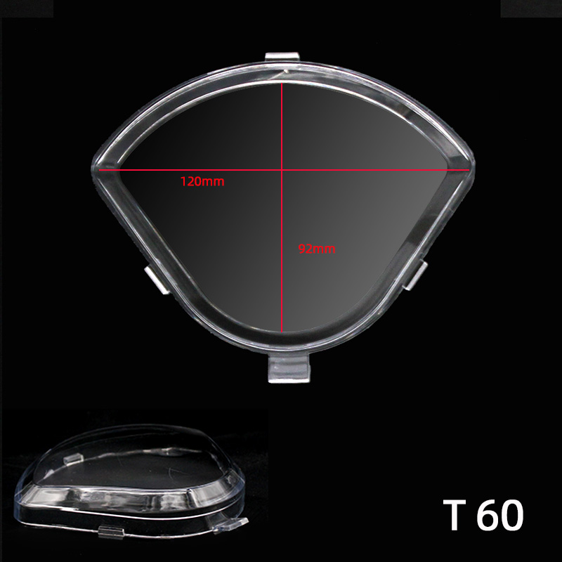 电动车摩托车里程表外壳配件 T60透明仪表壳 踏板车码表罩上盖