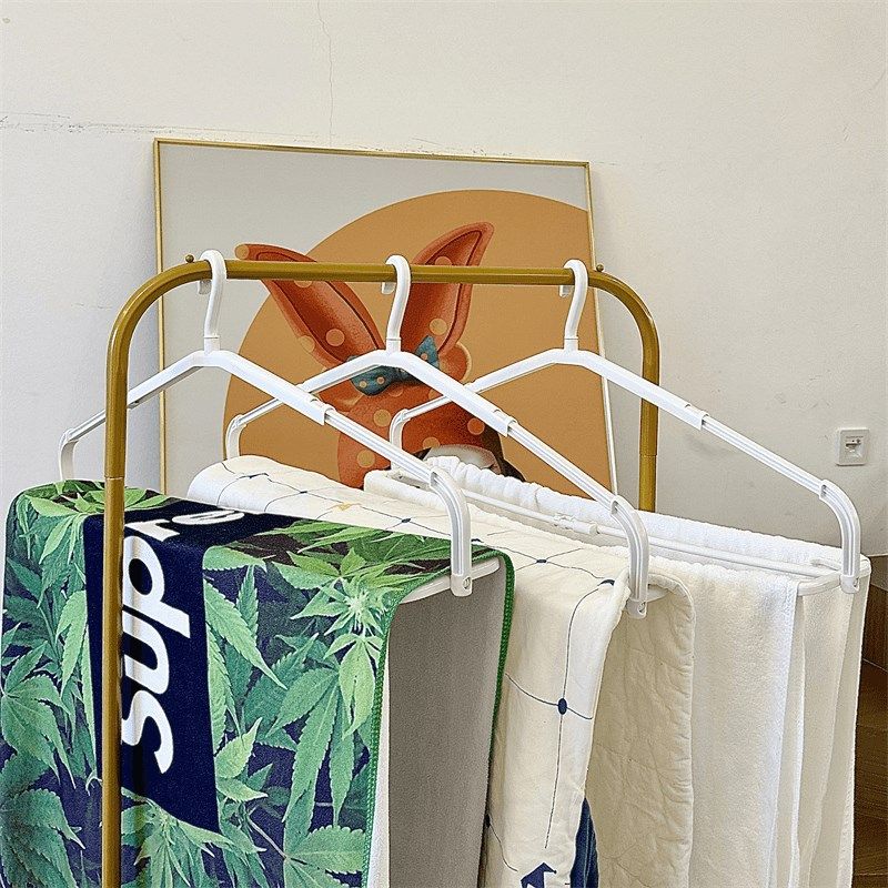 伸缩加长防滑大衣架家用阳台晾晒被子床单浴巾无痕晾衣架,收纳整理,裤/裙架,淘宝优惠券,粉丝福利购,淘宝优惠卷