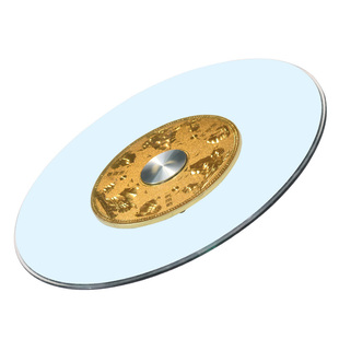 餐桌转盘钢化玻璃饭店大圆桌玻璃转盘底座圆台面旋转桌面转盘家用