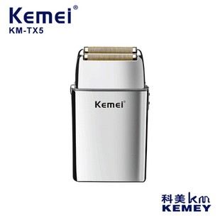 USB充电式 电动往复式 刮胡刀可浮动刀网剃须刀 TX5新款 KEMEI科美KM