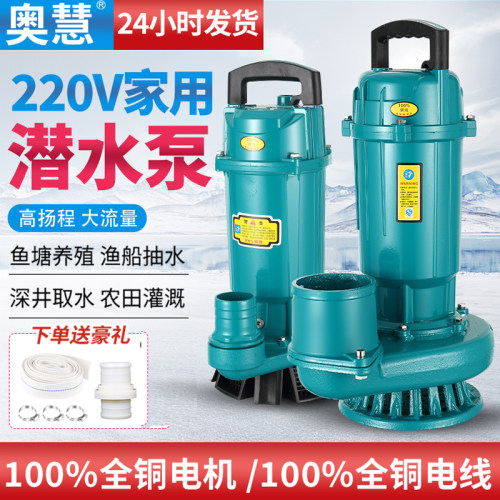 【100%全铜电机】220V家用水泵