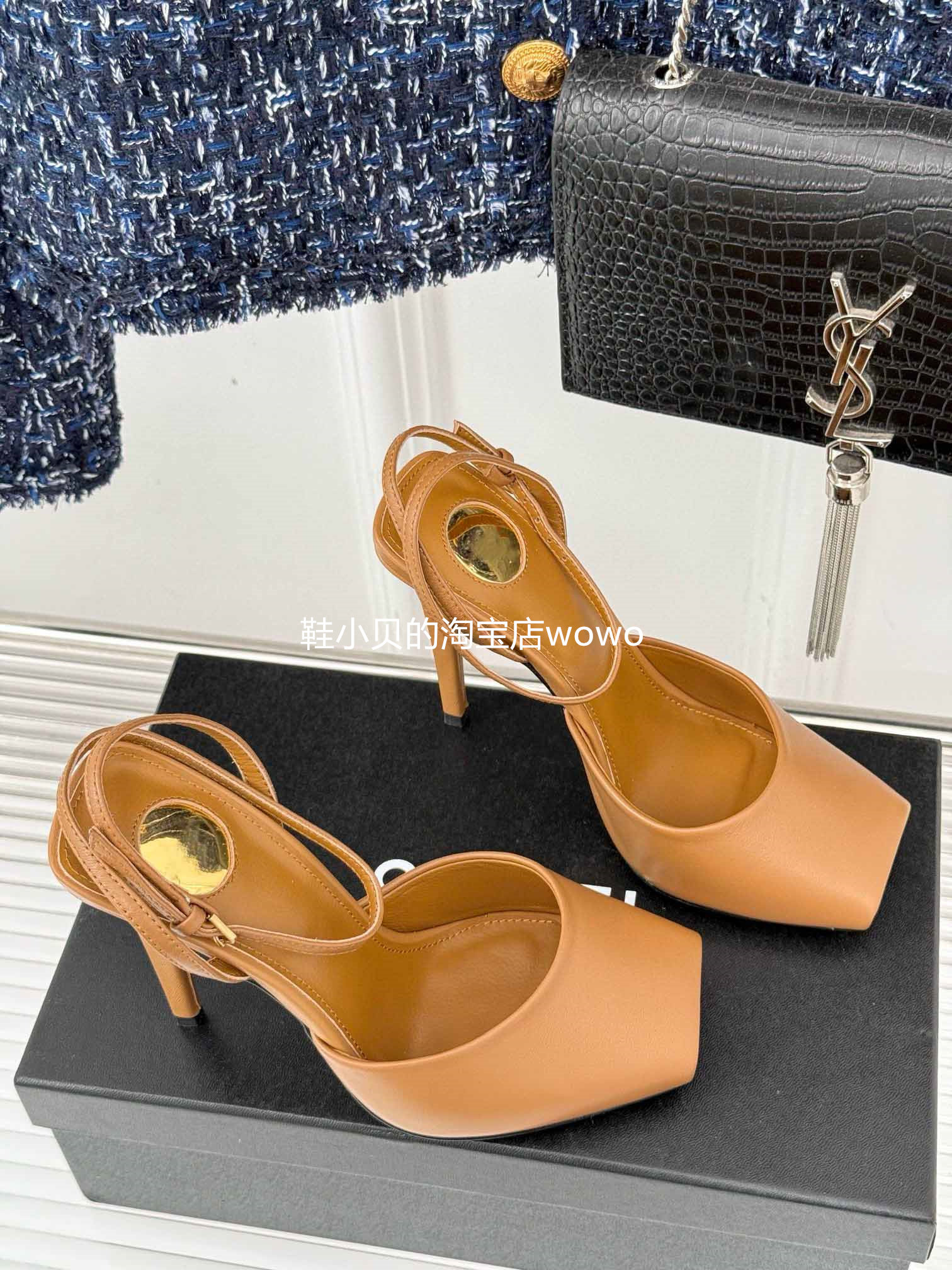 QUEEN OF AURA HIGH HEELS WOMENS PUMPS TOE STILETTO SANDALS 2025 NEW SEXY SQUARE TOE MARY JANE SINGLE SHOES