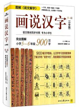 正版包邮  画说汉字:小学版.5-6年级 9787538765106 (东汉)许慎 时代文艺出版社