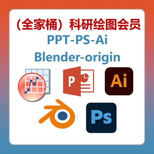 科研绘图全家桶（PPT-PS-Ai-Blender-origin）素材课程+更新+答疑