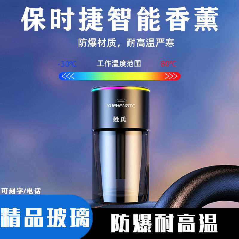 保时捷卡宴/macan/帕拉梅拉718/RGB车载炫彩氛围灯智能香薰香水