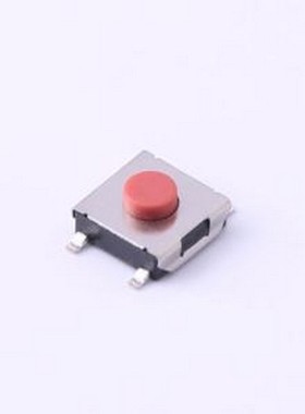 K2-1157SP-C5SW-01 轻触开关 6×6×3.1 4P 350G不锈钢弹片红色按