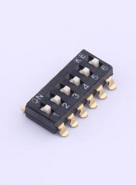 DSIC06LSGET 拨码开关 2.54mm 6位贴片高柄拨码开关 SMD-12P,6x15