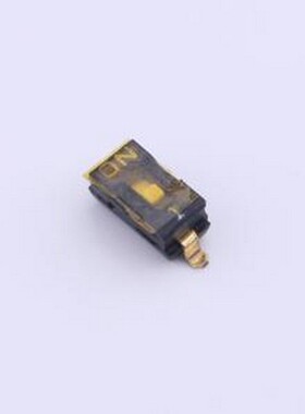 YDC01LS 拨码开关 1位贴片低拨键贴膜,黑色2.54MM拨码开关 SMD