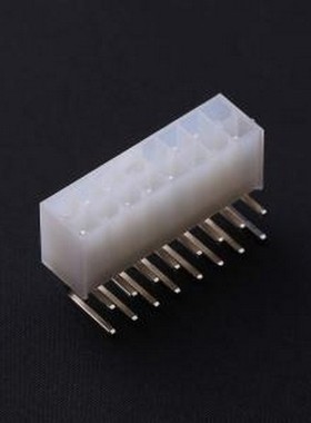 C4255WR-2X08P 线对板针座 2x8P 间距:4.2mm 弯插 白色半透明 弯