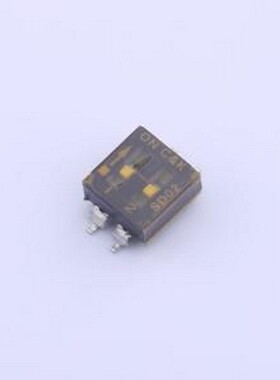 SD02H0SB 拨码开关 间距2.54mm 平拨,凹槽式 2位拨码开关 插件