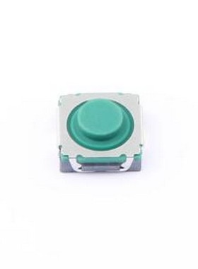 TVFU13-040HG-R 轻触开关 8X8汽车开关/翘脚/4.0H/400gf/黑底绿钮