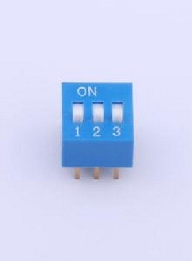 TA-03R 拨码开关 拨码开关蓝色03P-180度 间距2.54mm 立式直插正