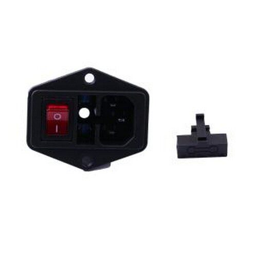 RT-C14B-H1+SS21-1RB-L 船型开关 三合一开关插座,品字插,带红灯
