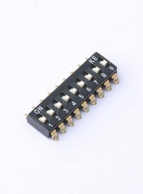 DSIC09LSGET 拨码开关 9位 2.54mm间距贴片 SMD 拨码开关 管装 SM