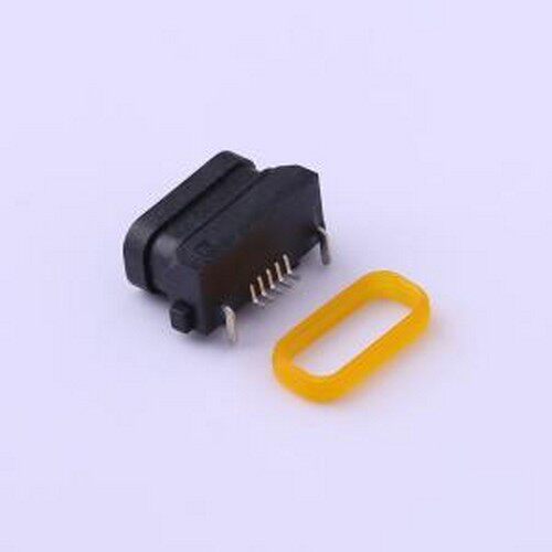 U-E-M7SS-Y-4 USB连接器 Micro-B 母 卧贴 两件套 SMD原装现货