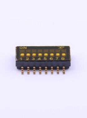 DSHP08TSGET 拨码开关 8位 1.27间距 SMD-16P,5.4x11.7mm