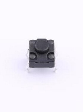 TS-6650FSH 轻触开关 6*6*5mm 防水防胶插脚轻触开关 黑色 4脚 弹
