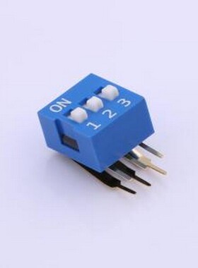 DA-03-B-T 拨码开关 蓝色90度弯脚 3位 KE拨码开关 插件