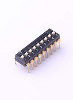 TL-09 拨码开关 拨码开关插件黑色09P-9PIN间距2.54mm立式直插正