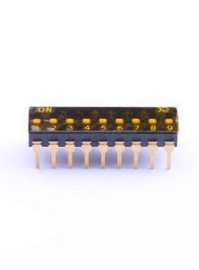 DSIC09THGET 拨码开关 2.54mm 9位低推贴胶 插件 插件