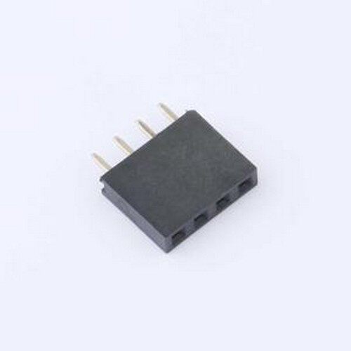 XDM254-1-04-Z-8.5-G0 排母 1x4P 间距:2.54mm 直插 插件,P=2.54m