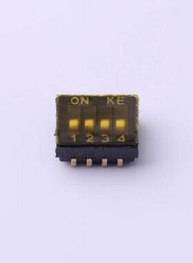 DSHP04TJGER 拨码开关 1.27mm 4位贴片拨码开关(J脚) SMD-8P,5.4x