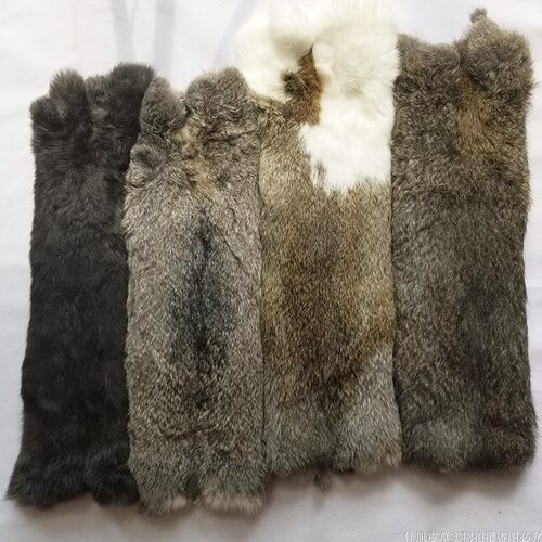 清仓处理兔皮整张原料护膝沙发