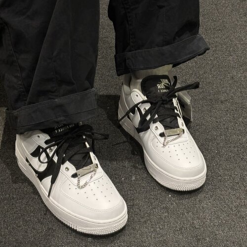 Nike Air Force 1 '07 PRM 皮革 低帮 板鞋 男款 白黑DA8571-100