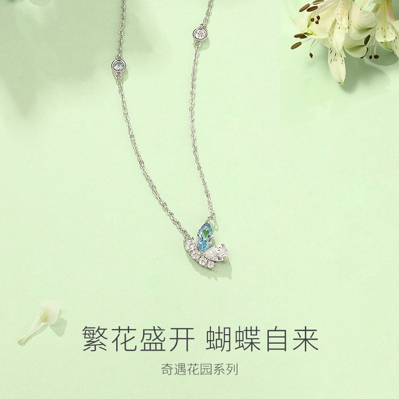 蝶之舞项链甜美蝴蝶百搭颈链ins
