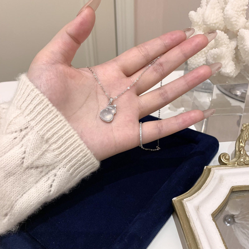 葫芦叶子项链女小众设计高级感