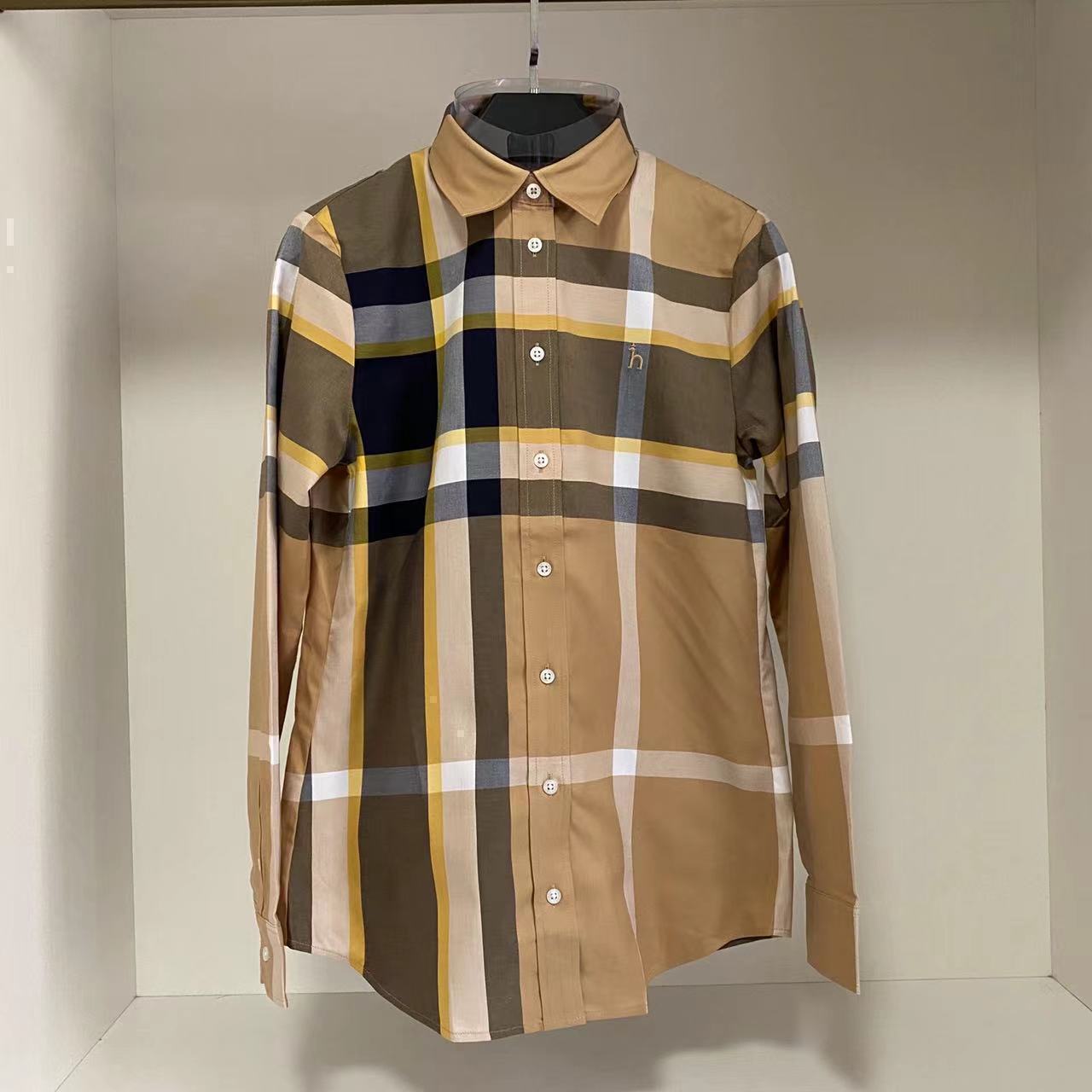 hazzys哈吉斯专柜正品2023秋季新款格子衬衫女衬衣ASCSK1ACK01