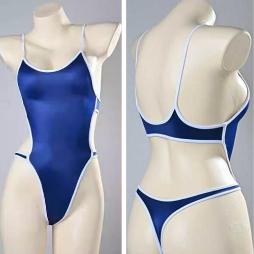 丁字单层凸点极贴身高叉泳衣