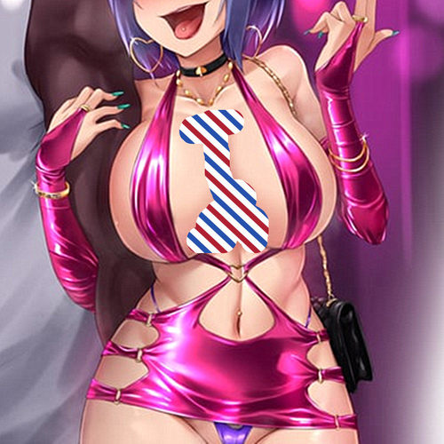 赛高少女贴身镂空PU烫金套装