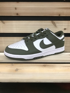 Nike耐克 Dunk Low 白橄榄绿 女复古休闲低帮板鞋 DD1503-120-124