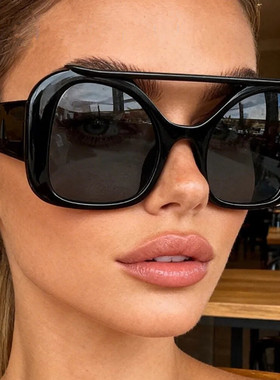 欧美跨境复古多边形太阳镜