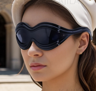 ins新款 欧美时尚 Y2K太阳镜女连体异形墨镜女跨境sunglasses