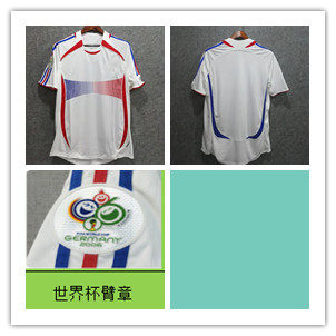 thumbnail for F.ranc 2006 away retro jerseys [ID:8301036] S-2XL