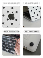 Suitable for 13-inch 2026 new model M5Pro14/16 MacBook Neo protective case, Apple notebook Air15 polka dot computer case thumbnail 5