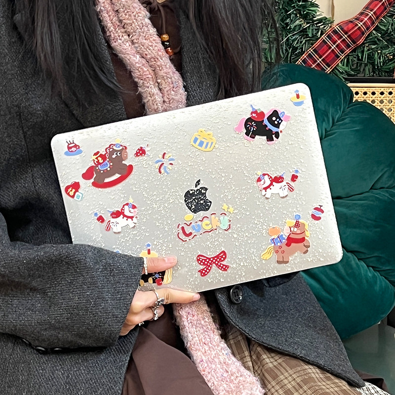 适用MacBookAir保护壳13寸软2025款闪闪小马M5Pro14/16英寸苹果笔记本电脑外壳保护套,3C数码配件,笔记本保护壳,淘宝优惠券,粉丝福利购,淘宝优惠卷