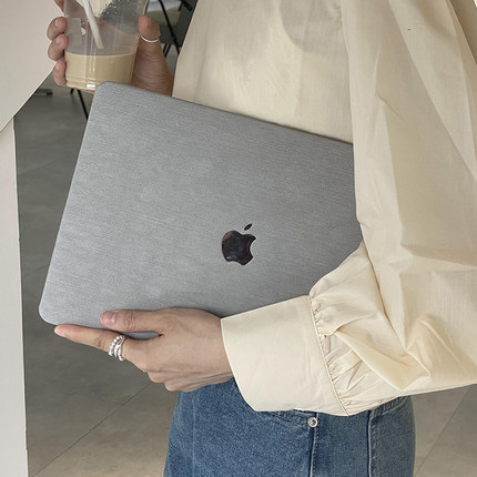 适用2025macbookair保护壳13寸软布纹苹果笔记本pro14/15电脑套16