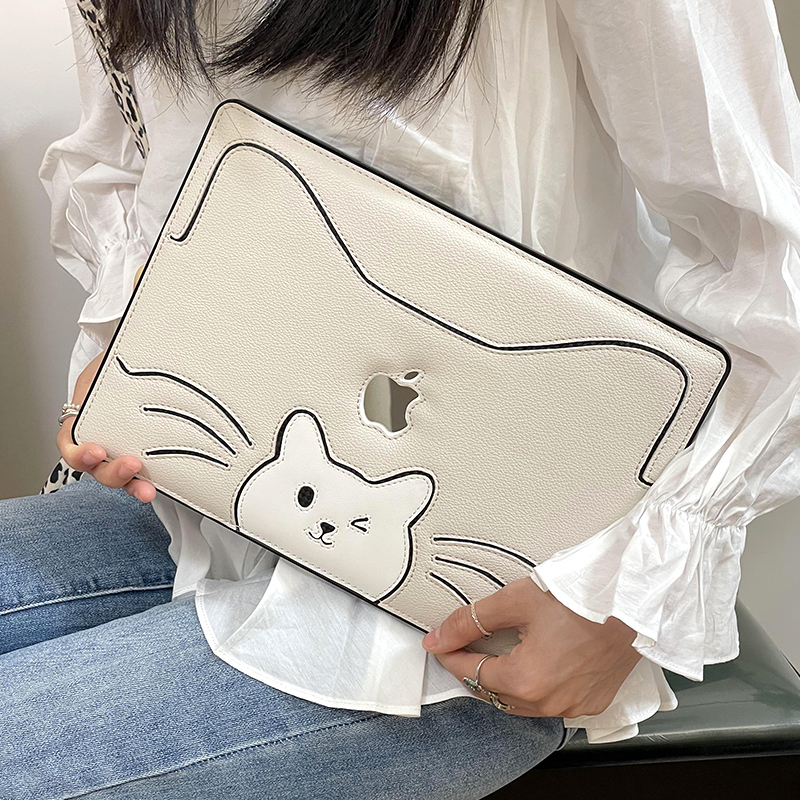 适用2025macbookair保护壳13寸M4皮革苹果笔记本Pro14/16电脑套15