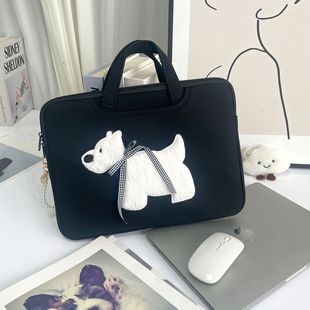 2025新款笔记本电脑包14寸手提蝴蝶结适用苹果macbookair/pro13.3英寸联想华为16内胆包女