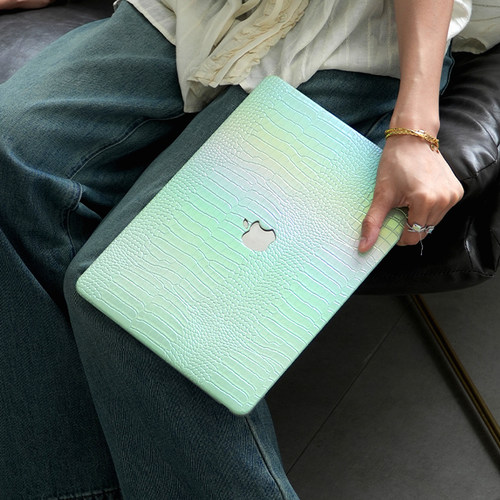 MacBook软鳄鱼纹皮革保护壳