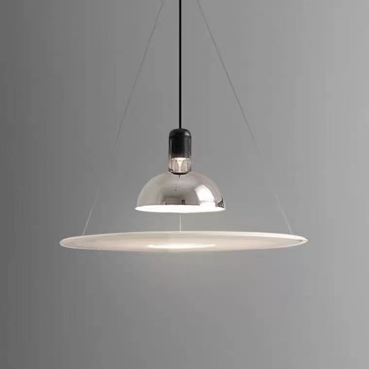 新款北欧设计师小户型单头飞碟餐厅灯包豪斯日式圆形餐桌饭厅吊灯,家装灯饰光源,餐厅吊灯,淘宝优惠券,粉丝福利购,淘宝优惠卷