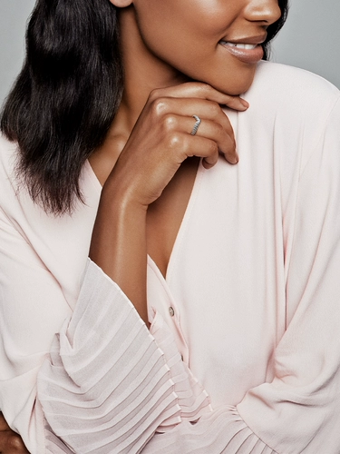 Pandora, гибкое дизайнерское изысканное кольцо