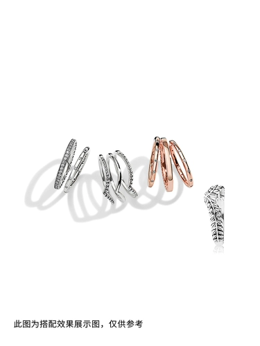 Pandora, гибкое дизайнерское изысканное кольцо