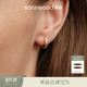 金 双面两戴耳环女 银 波普耳圈简约通勤百搭基础款 sanswood森吾