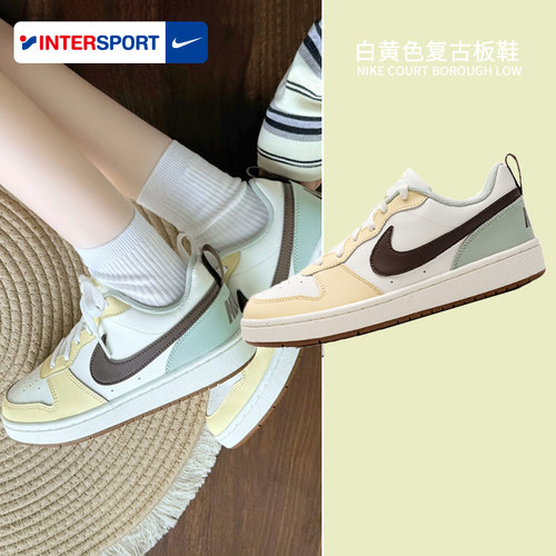 NIKE耐克正品女鞋2026夏季新款COURT板鞋黄绿色运动休闲鞋HV1804